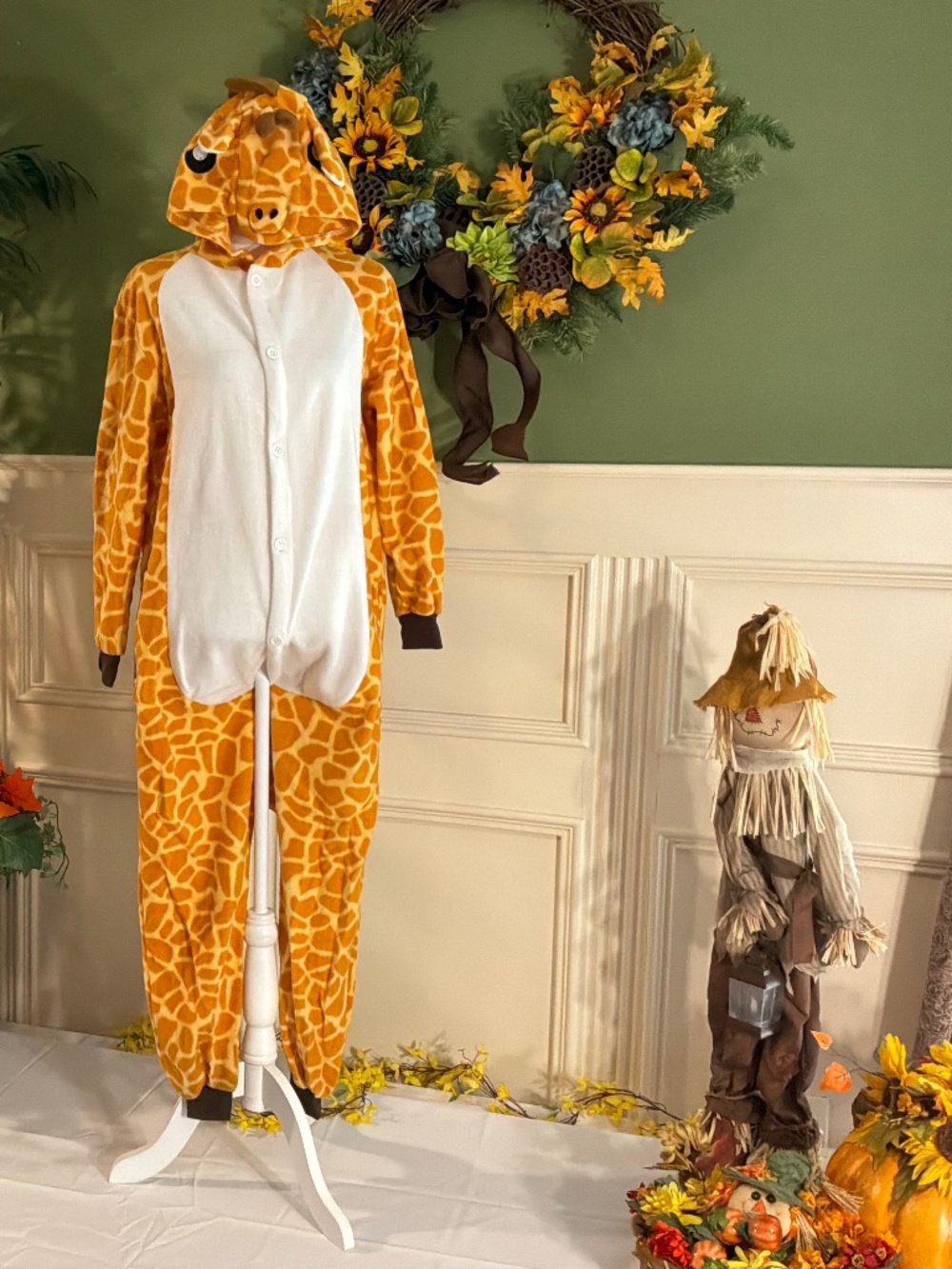 Giraffe unisex costume pajamas
